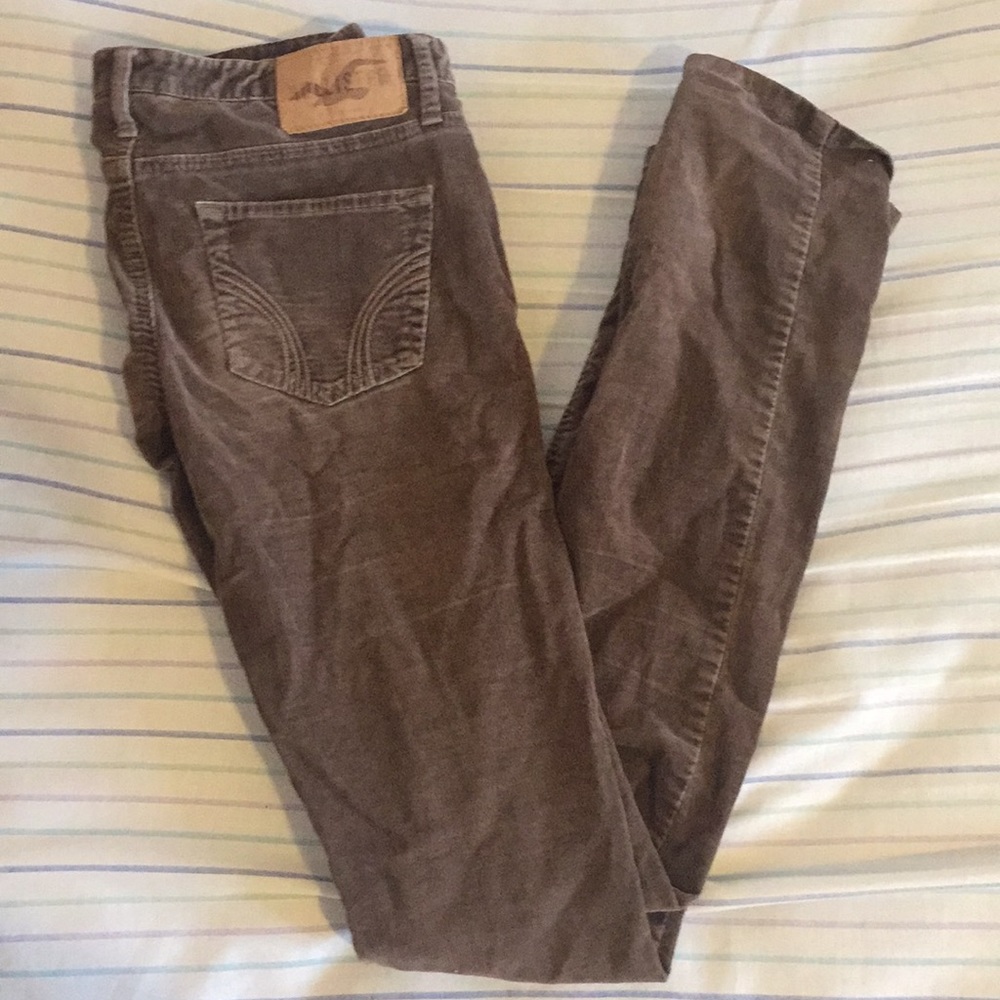 Brown Corduroy Hollister Pants